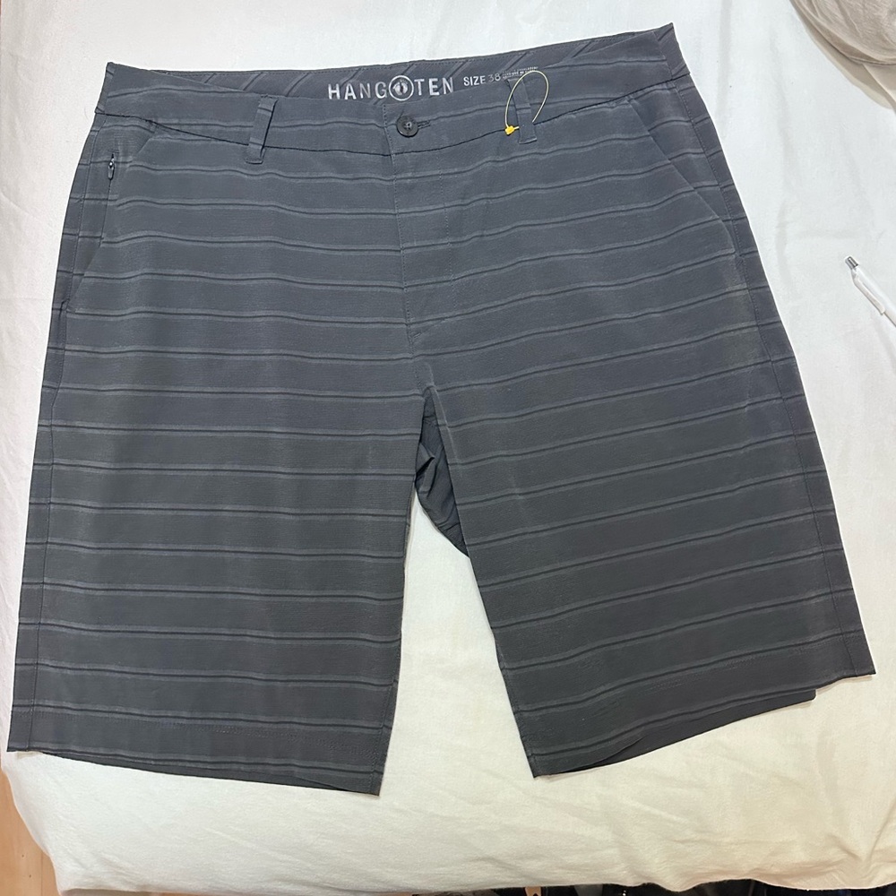 Hang Ten Charcoal Striped Shorts